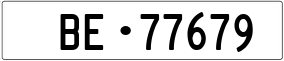 Trailer License Plate